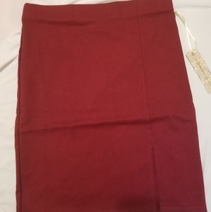Burgundy skirt